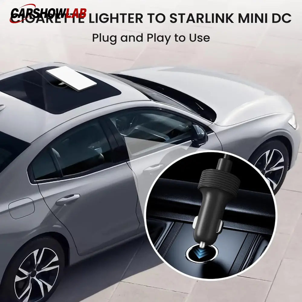 10FT Starlink Mini Car Charger Cord - IP67 Waterproof DC Power for RV & Truck - Tesla Exterior Accessories > Starlink