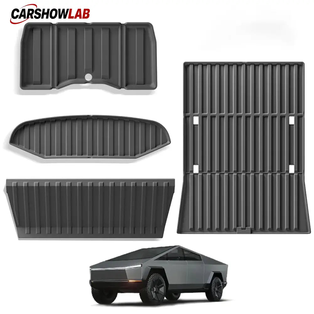 2024 Tesla Cybertruck TPE Floor Mats & Cargo Liners - Heavy Duty Protection - Tesla Interior Accessories > Floor Mat