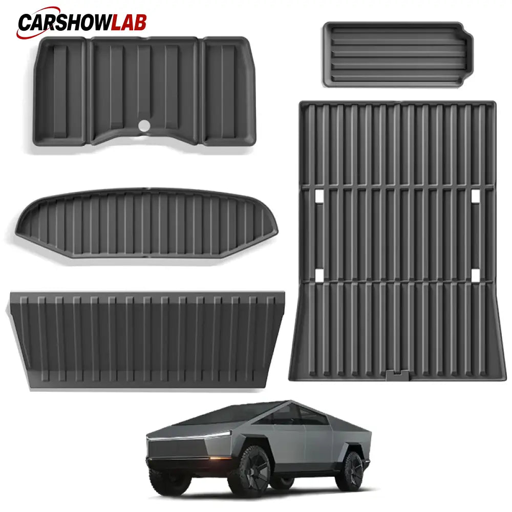 2024 Tesla Cybertruck TPE Floor Mats & Cargo Liners - Heavy Duty Protection - Tesla Interior Accessories > Floor Mat