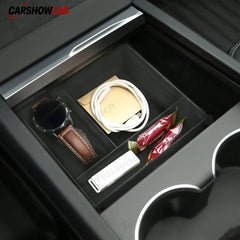 2024 Tesla Model 3 Highland Center Front Storage Box - Interior Organizer - Tesla Interior Accessories > Center Console