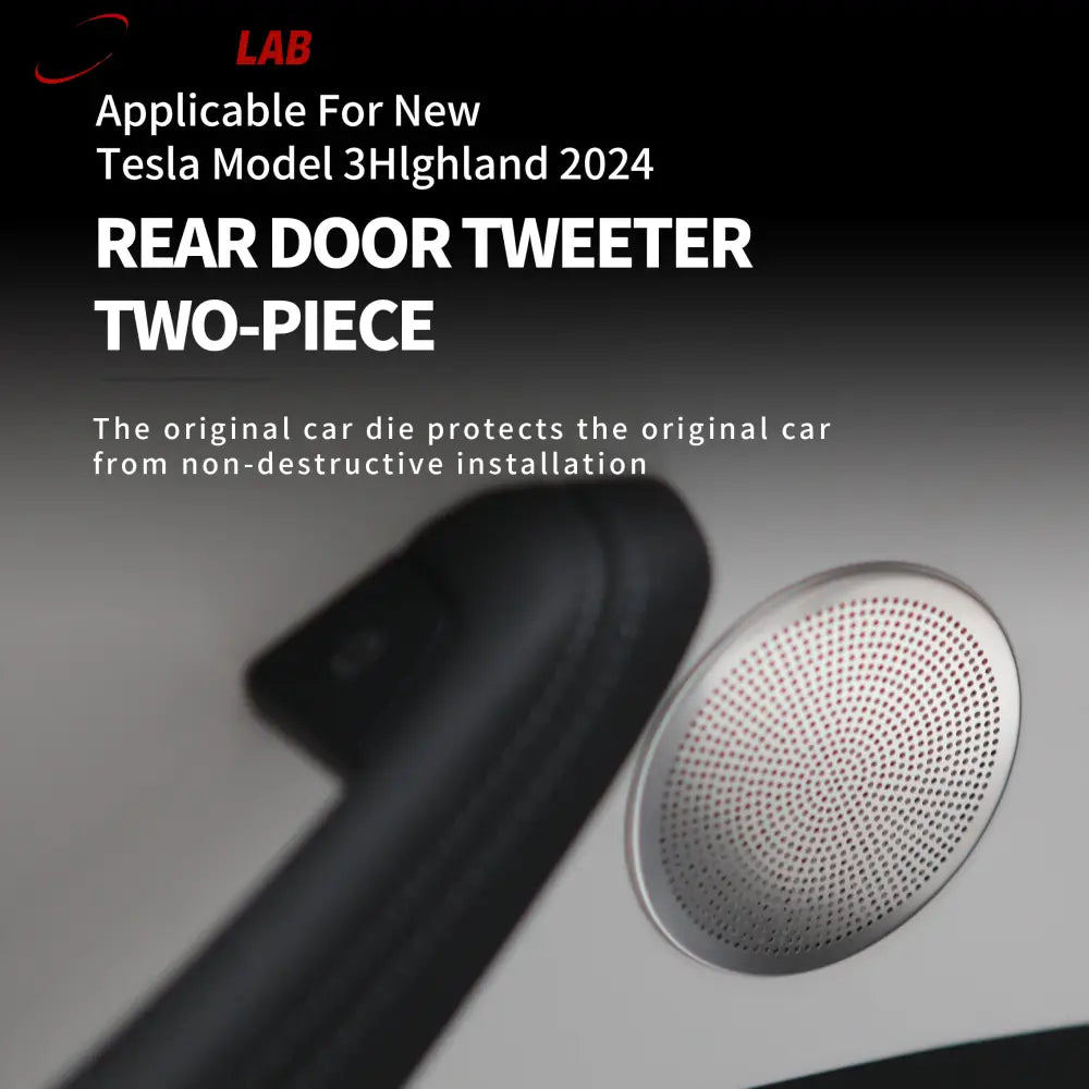 2024+ Tesla Model 3 Highland Stainless Steel Speaker & Air Vent Covers - Tesla Interior Accessories > Seat > Air Vent