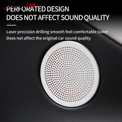 2024+ Tesla Model 3 Highland Stainless Steel Speaker & Air Vent Covers - Tesla Interior Accessories > Seat > Air Vent