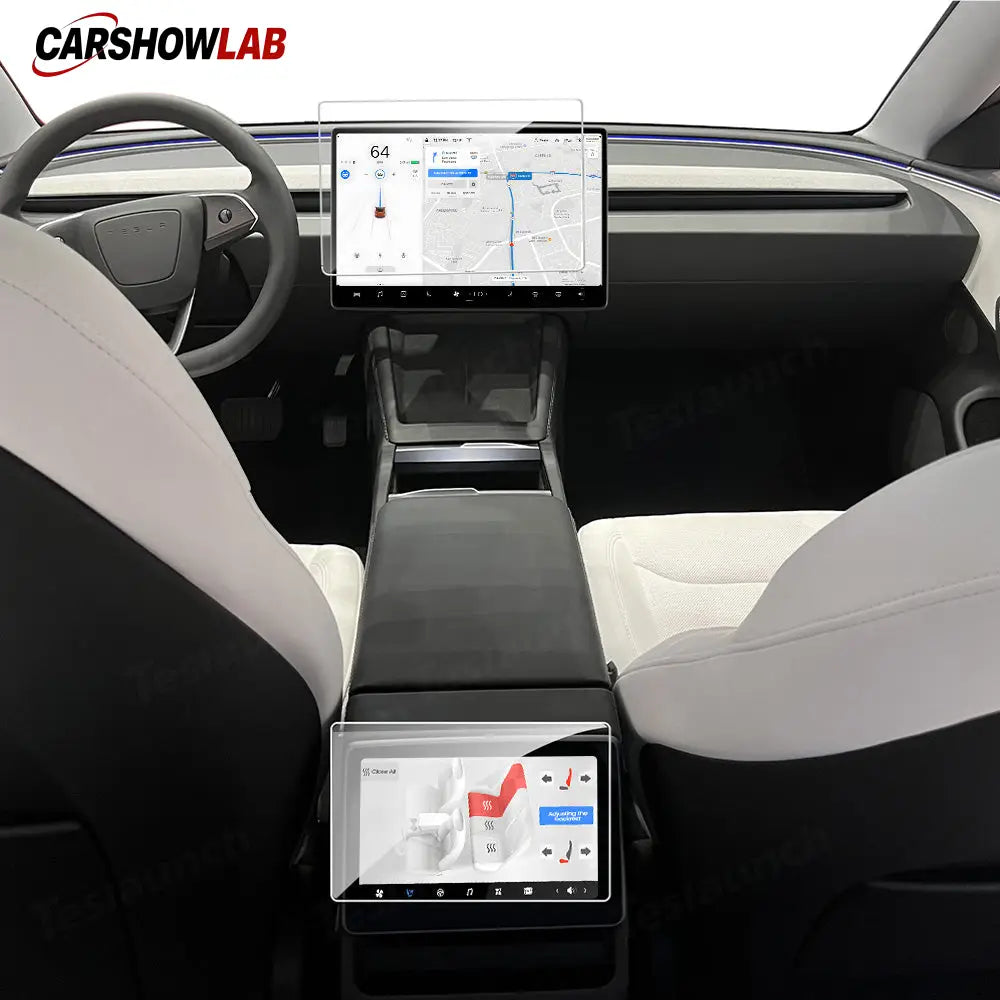 2024+ Tesla Model 3 Highland Tempered Glass Screen Protector - Easy Install - Tesla Interior Accessories > Dashboard >
