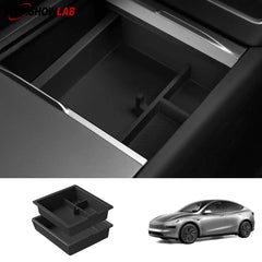 2025 Tesla Model Y Juniper Center Console Storage Box & Armrest Tray Set - Tesla Interior Accessories > Center Console