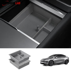 2025 Tesla Model Y Juniper Center Console Storage Box & Armrest Tray Set - Tesla Interior Accessories > Center Console