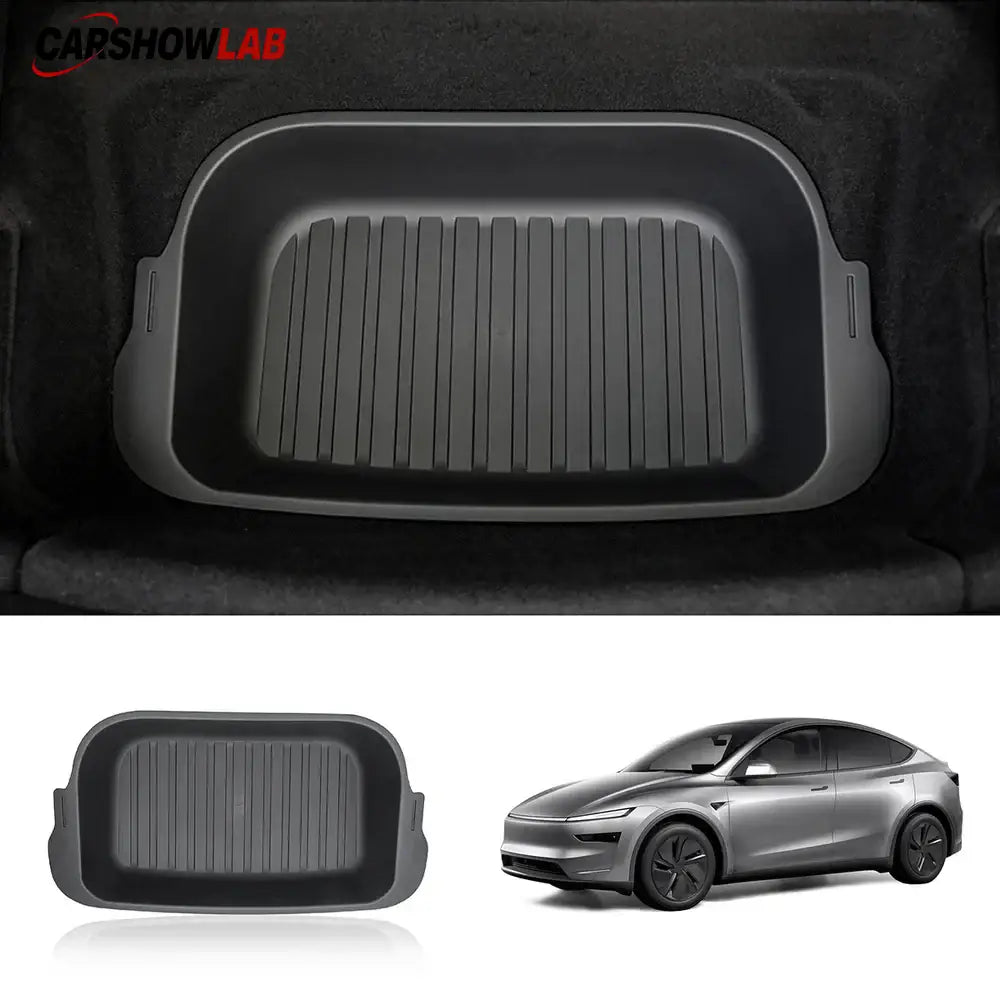 2025+ Tesla Model Y Juniper Frunk & Rear Cargo Storage Bins Set - Tesla Interior Accessories > Frunk Trunk > Organizer