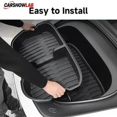 2025+ Tesla Model Y Juniper Frunk & Rear Cargo Storage Bins Set - Tesla Interior Accessories > Frunk Trunk > Organizer