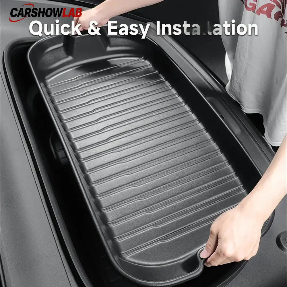 2025 Tesla Model Y Juniper Trunk & Frunk Hanging Organizer Shelf - 2pc - Tesla Interior Accessories > Frunk Trunk >