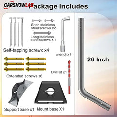 26’ Starlink Gen 3 Wall & Roof Mount | Adjustable Aluminum Satellite Bracket - Tesla Exterior Accessories > Starlink