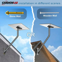26’ Starlink Gen 3 Wall & Roof Mount | Adjustable Aluminum Satellite Bracket - Tesla Exterior Accessories > Starlink