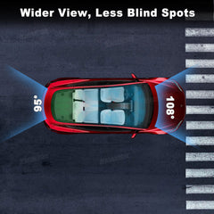 Model 3 Highland Stream Media Rearview Mirror Dual Channel Recorder Dashcam Rear View Mirror 8.2'