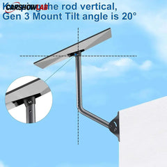 Adjustable Starlink Gen 3 Mount - 18’’ Extension Roof & Wall Kit for Standard Dish - Tesla Exterior Accessories >