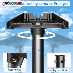 Adjustable Starlink Gen 3 Mount - 18’’ Extension Roof & Wall Kit for Standard Dish - Tesla Exterior Accessories >