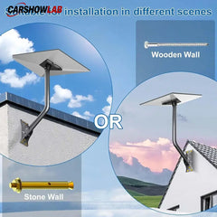 Adjustable Starlink Gen 3 Mount - 18’’ Extension Roof & Wall Kit for Standard Dish - Tesla Exterior Accessories >