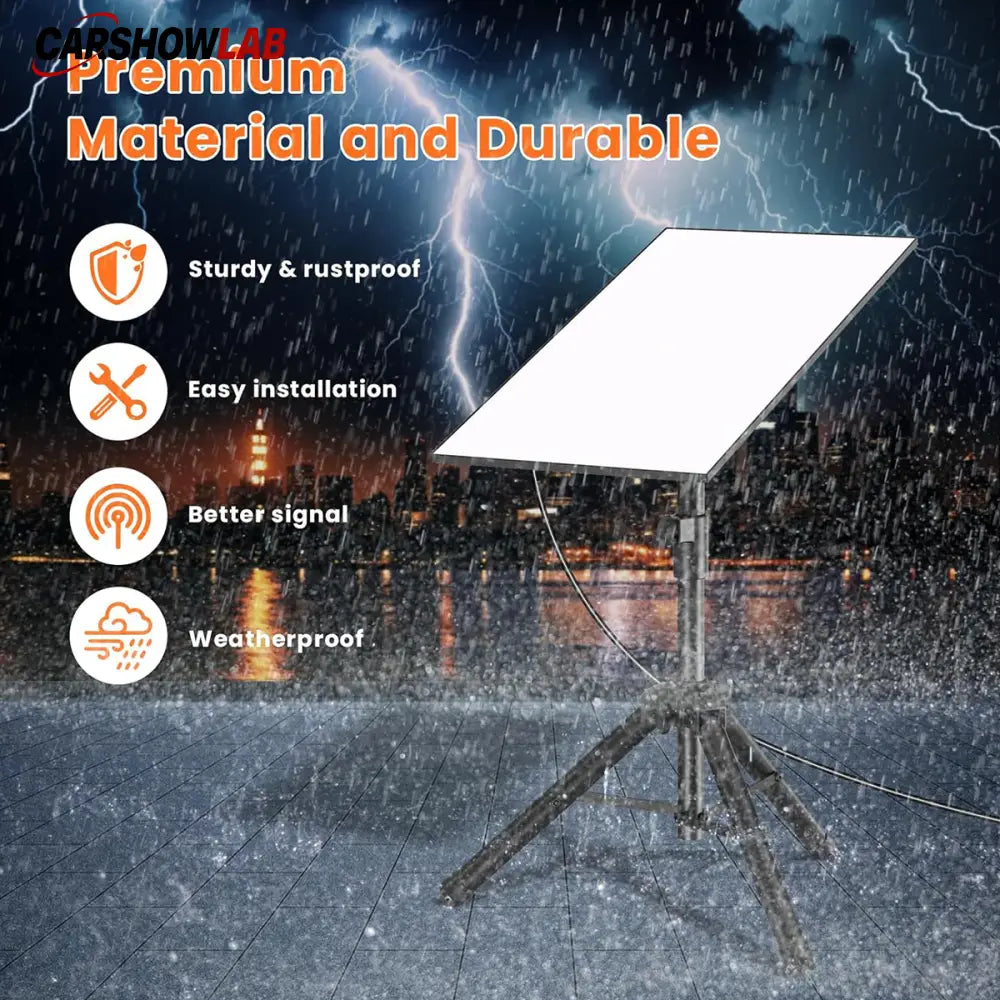 Adjustable Starlink Gen 3 Mount - Foldable Tripod Stand for REV4 Dish - Tesla Exterior Accessories > Starlink