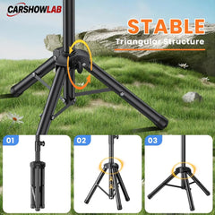 Adjustable Starlink Gen 3 Mount - Foldable Tripod Stand for REV4 Dish - Tesla Exterior Accessories > Starlink