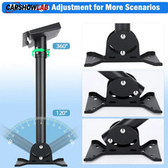 Adjustable Starlink Gen 3 Mounting Kit - Weatherproof Roof Pole Mount & Hardware - Tesla Exterior Accessories > Starlink