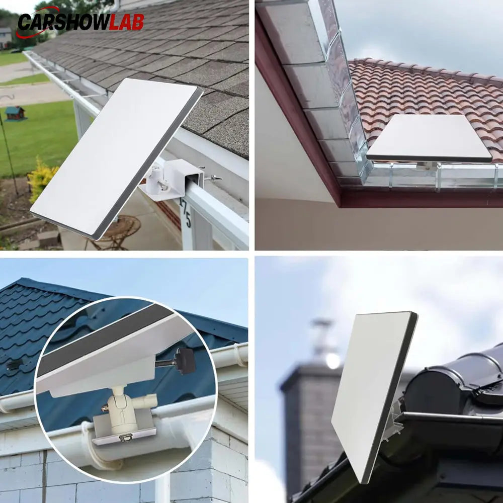 Adjustable Starlink Mini Gutter Mount | Weatherproof No-Drill Screw Bracket - Tesla Exterior Accessories > Starlink