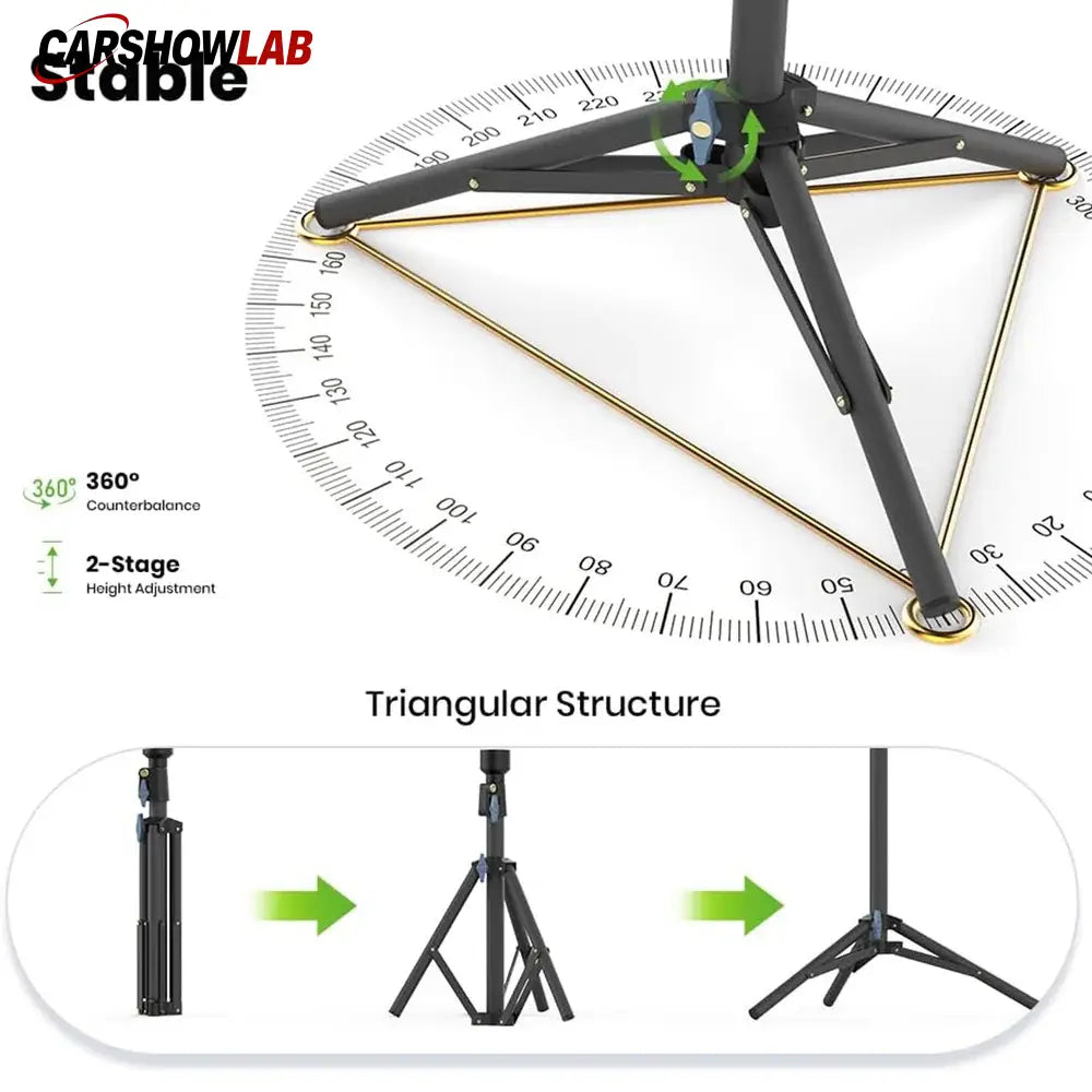 Adjustable Starlink Mini Mount - Carbon Steel Tripod Stand (12.6’’-24.2’’) - Tesla Exterior Accessories > Starlink