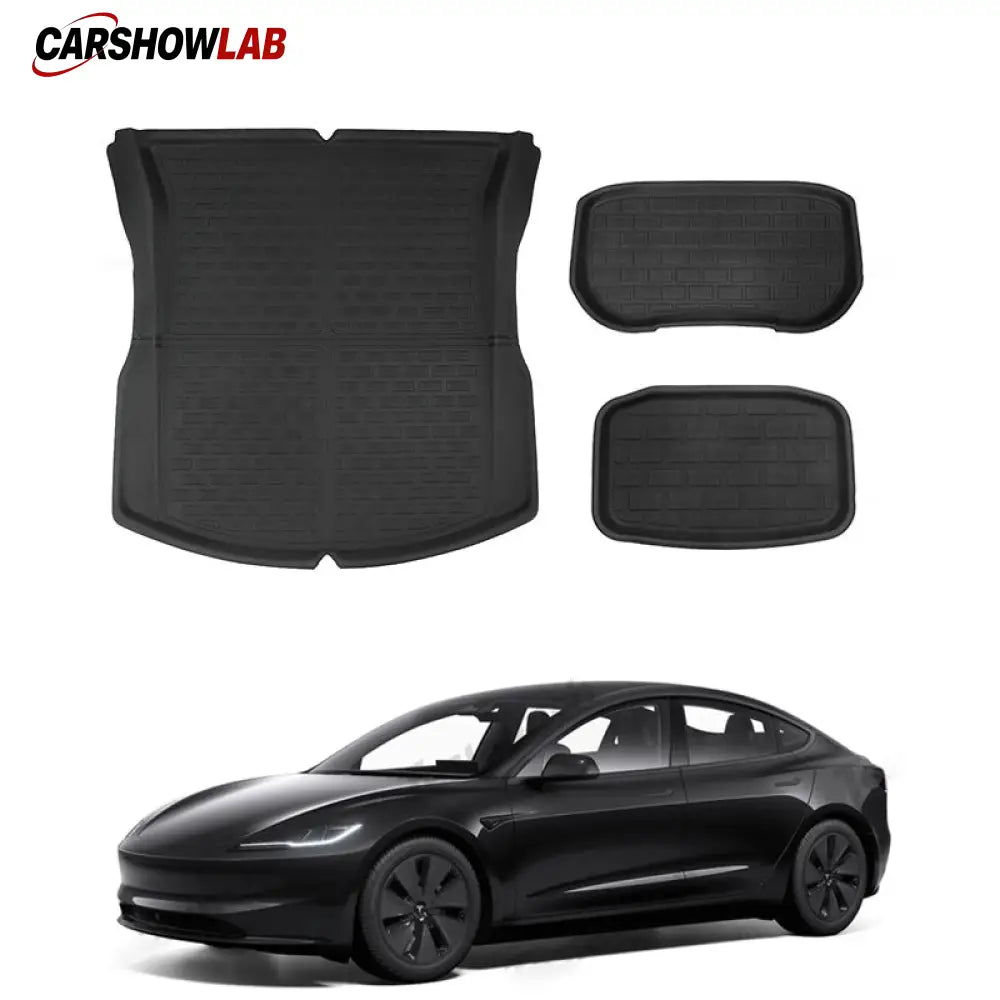 All Weather Floor Mats for Tesla Model 3 Highland 2024+ | Waterproof Protection - Tesla Interior Accessories > Floor Mat