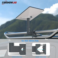Aluminum Pole Mount for Starlink Mini - Adjustable 0.8-1.97’’ Clamp for RV & Roof - Tesla Exterior Accessories >