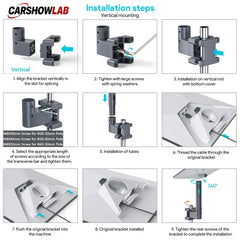 Aluminum Pole Mount for Starlink Mini - Adjustable 0.8-1.97’’ Clamp for RV & Roof - Tesla Exterior Accessories >