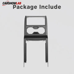 Carbon Fiber Cup Holder Panel for Cybertruck - Premium Interior Protection Trim - Matte Carbon Fiber - Tesla Interior