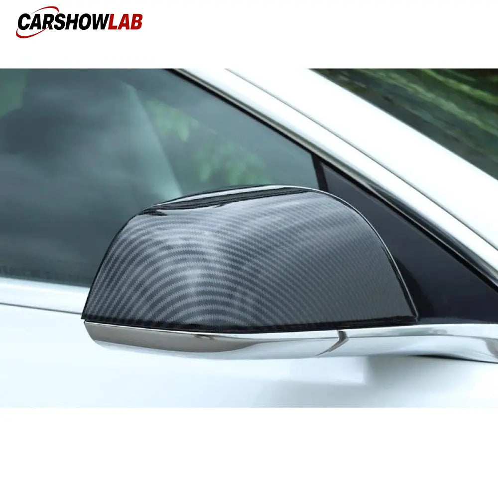 Carbon Fiber Pattern Mirror Caps for Tesla Model 3 | ABS Side Mirror Housing - Tesla Exterior Accessories > Exterior