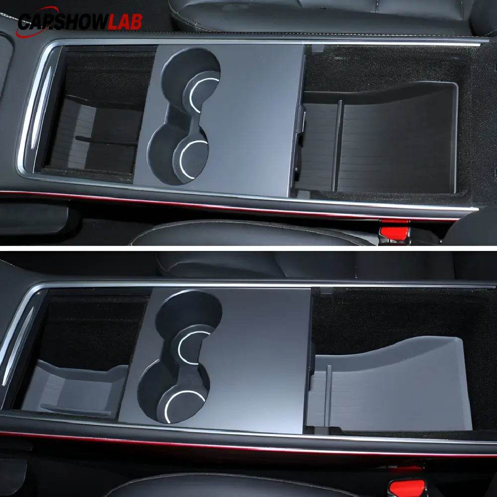 Center Console Organizer Mat for Tesla Model 3/Y - Noise Reducing Rubber Insert - Tesla Interior Accessories > Center