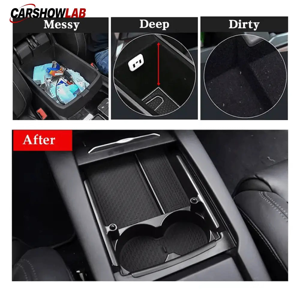 Center Console Storage Box for Tesla Model S & Model X 2016-2020 Accessories - Tesla Interior Accessories > Center