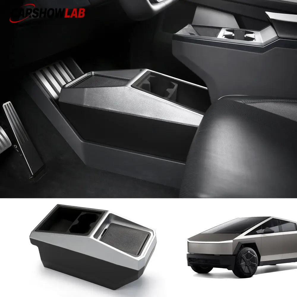 Cybertruck Center Console Floor Storage Box | Tesla Interior Accessories - overstock