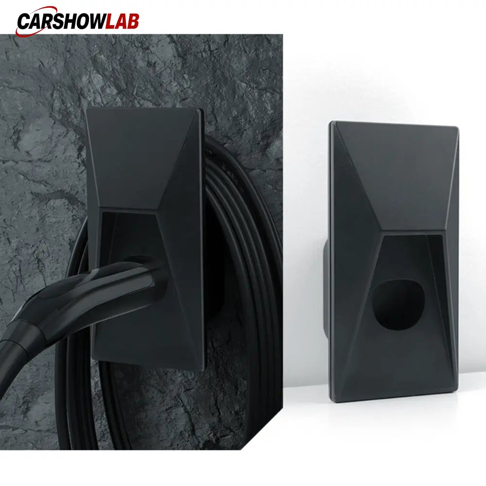 Cybertruck Style Tesla Charger Organizer - Waterproof Wall Mount for Model Y/3/X - Tesla Exterior Accessories > Charger