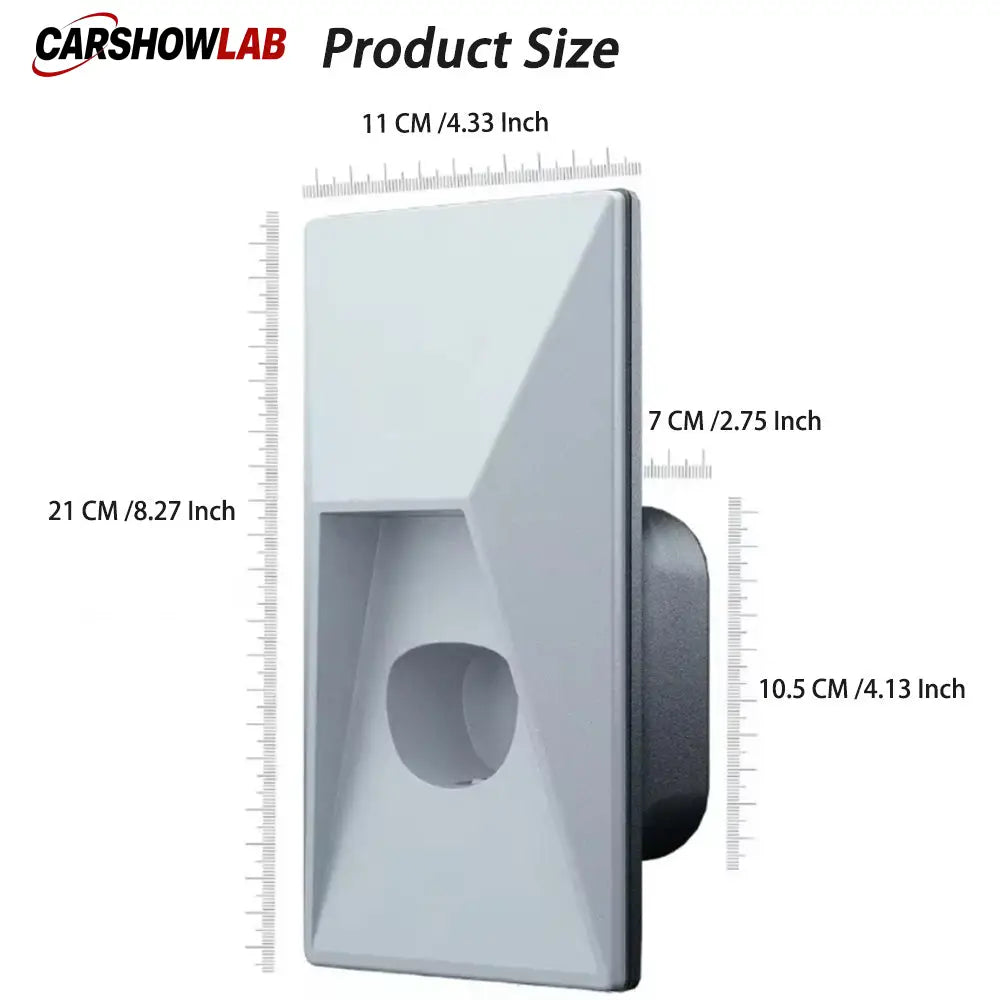 Cybertruck Style Tesla Charger Organizer - Waterproof Wall Mount for Model Y/3/X - Tesla Exterior Accessories > Charger