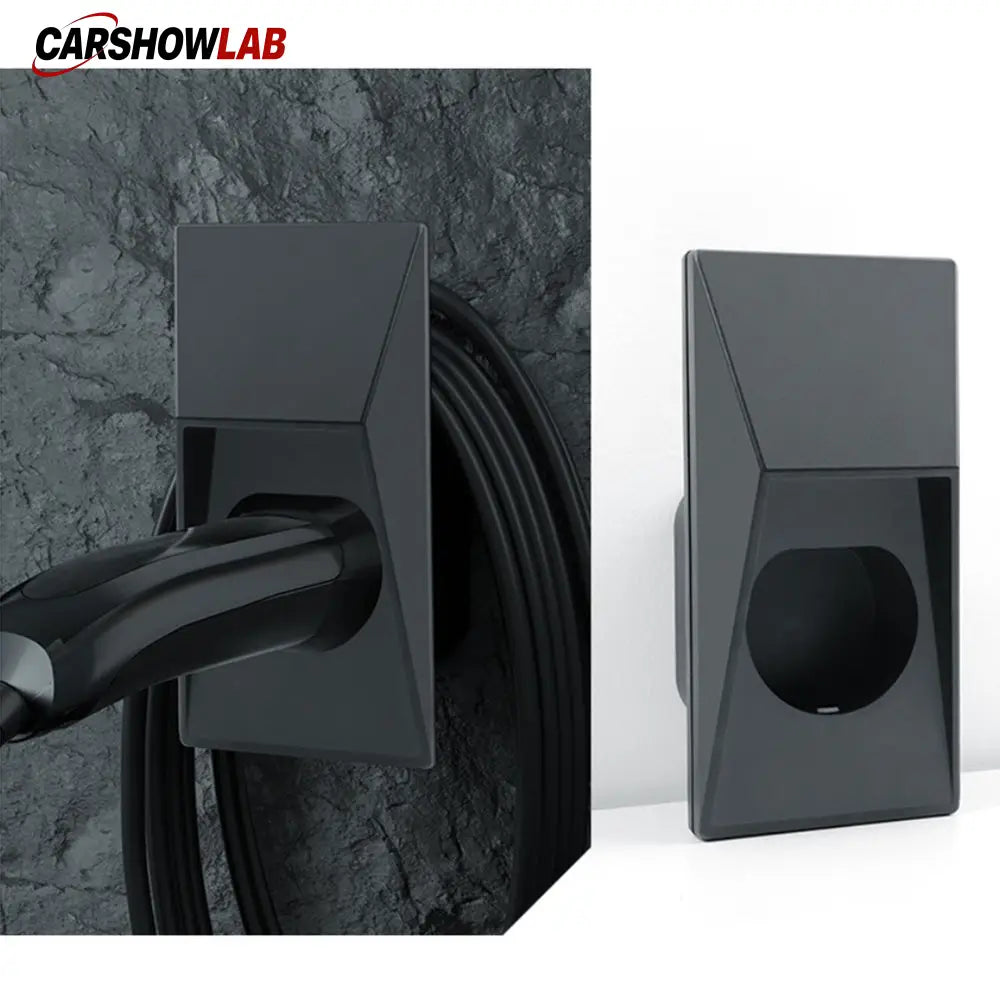 Cybertruck Style Tesla Charger Organizer - Waterproof Wall Mount for Model Y/3/X - Tesla Exterior Accessories > Charger