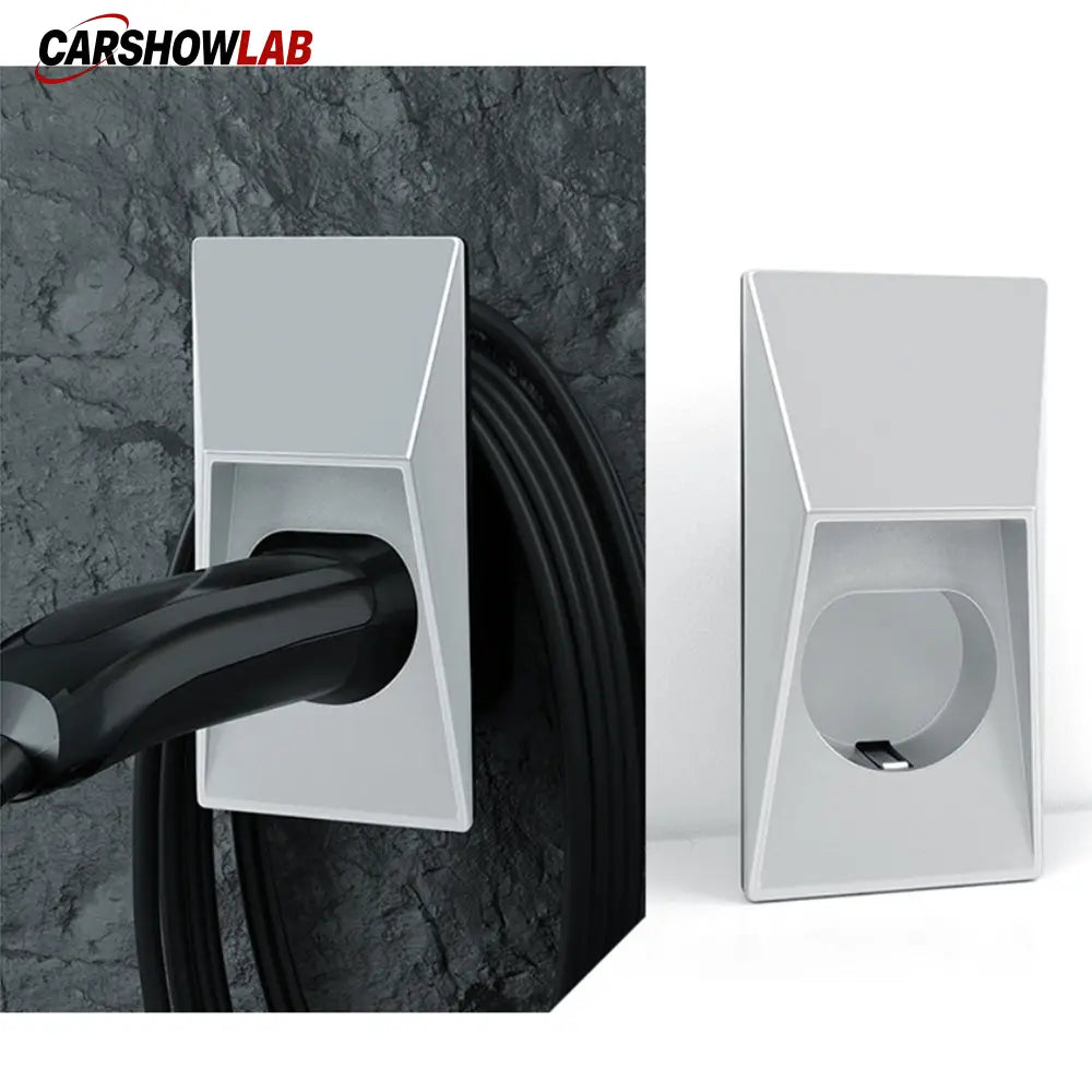 Cybertruck Style Tesla Charger Organizer - Waterproof Wall Mount for Model Y/3/X - Tesla Exterior Accessories > Charger