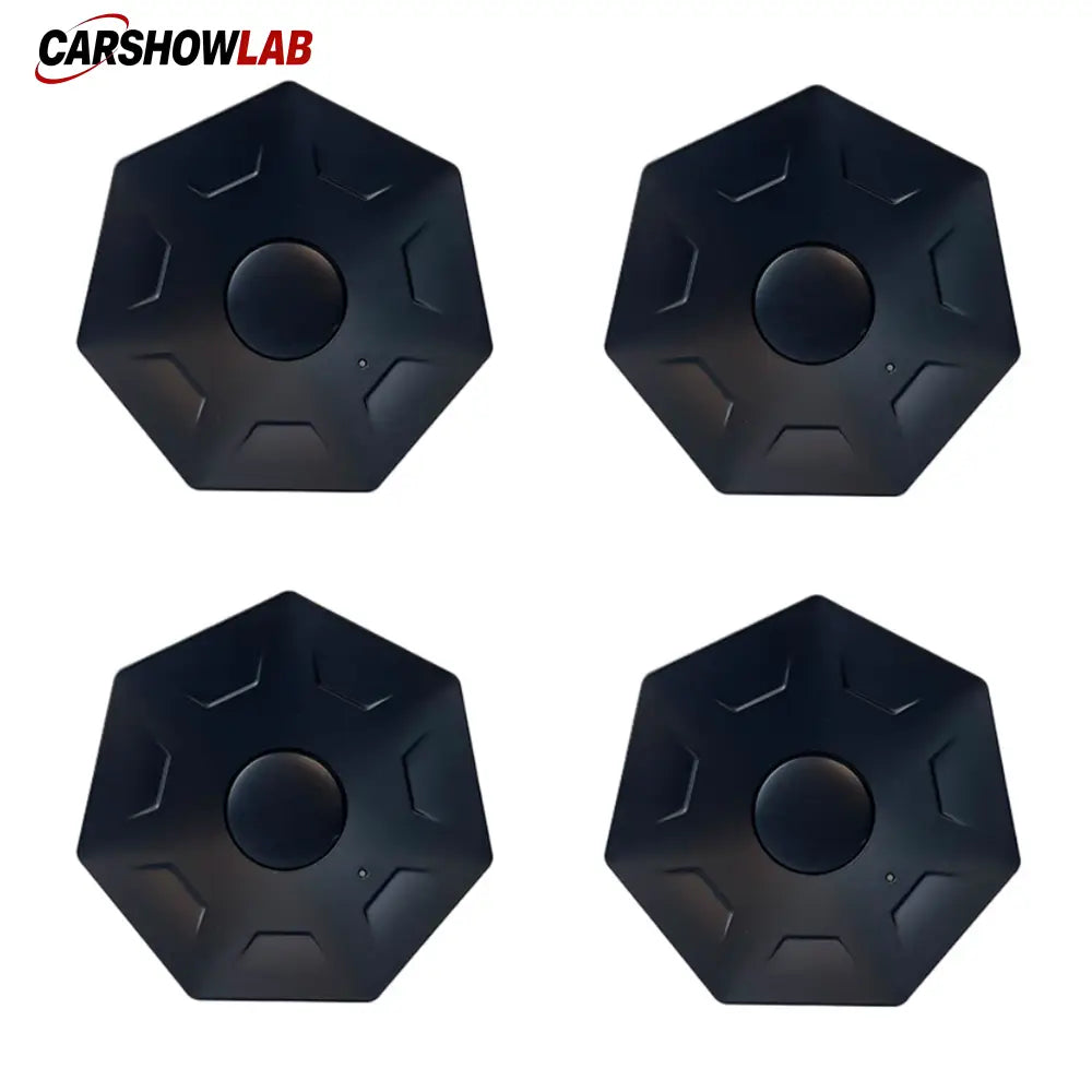 Cybertruck Wheel Center Caps & Lug Nut Covers - Rust Protection Heptagonal 4pcs - Tesla Exterior Accessories > Wheel >
