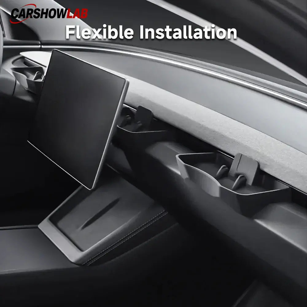 Dashboard Storage Organizer & Phone Mount for Tesla Model Y 2025 & Model 3 2024 - Tesla Interior Accessories >