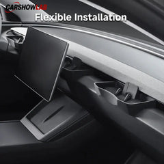 Dashboard Storage Organizer & Phone Mount for Tesla Model Y 2025 & Model 3 2024 - Tesla Interior Accessories >