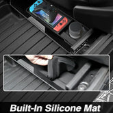 Front Under Seat Storage Tray for Tesla Cybertruck - Non-Slip Organizer - Tesla Interior Accessories > Seat > Organizer