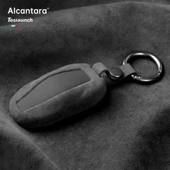 Genuine Alcantara Tesla Key Fob Case - Fits Model 3 Model Y Model S & X - Tesla Exterior Accessories > Remote Key Cover