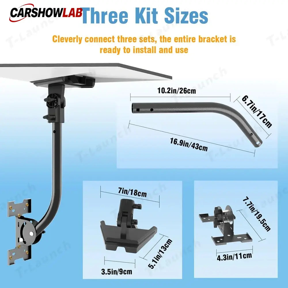 Heavy Duty Starlink Gen 3 Roof Mount - Waterproof Wall Bracket (Adjustable) - Tesla Interior Accessories > Starlink