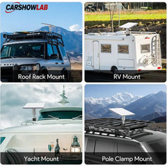 Heavy Duty Starlink Mini Roof Rack Mount | 22-28mm Round Tube Clamp - Tesla Exterior Accessories > Starlink