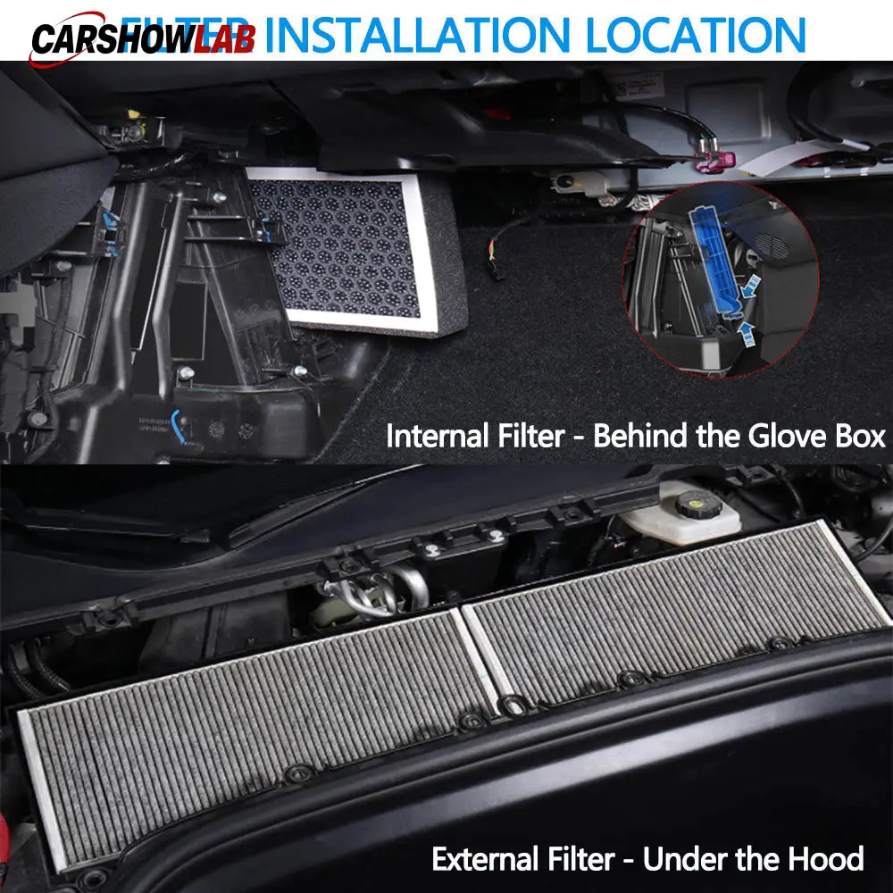 HEPA Cabin Air Filter for Tesla Model Y 2020-2024 | Activated Carbon Kit - Tesla Interior Accessories > Air Filter