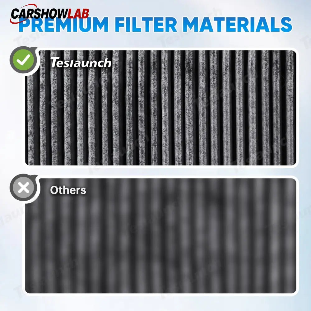 HEPA Cabin Air Filter for Tesla Model Y 2020-2024 | Activated Carbon Kit - Tesla Interior Accessories > Air Filter