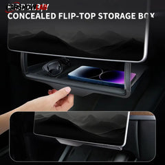 Hidden Center Screen Storage Box for Tesla Model 3 Y | Lower Console Organizer - Tesla Interior Accessories > Center