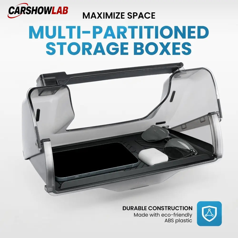 Hidden Center Screen Storage Box for Tesla Model 3 Y | Lower Console Organizer - Tesla Interior Accessories > Center