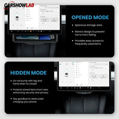 Hidden Center Screen Storage Box for Tesla Model 3 Y | Lower Console Organizer - Tesla Interior Accessories > Center