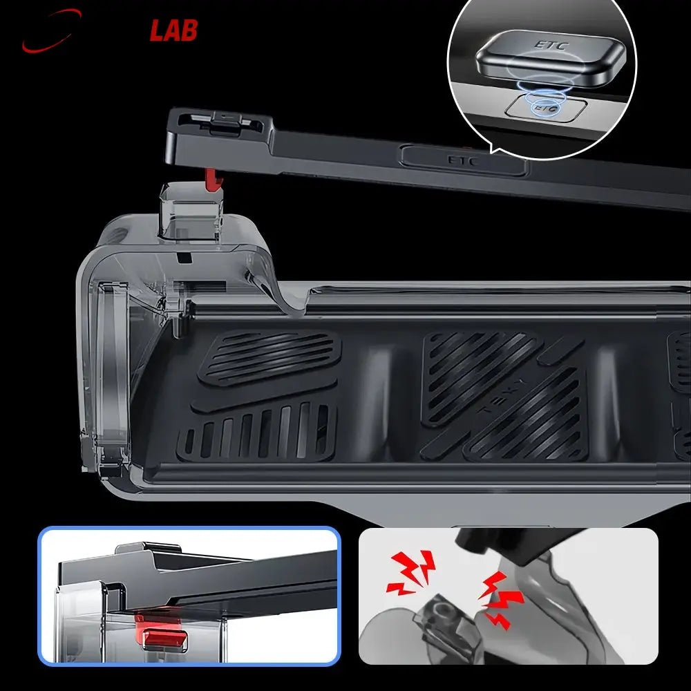 Hidden Center Screen Storage Box for Tesla Model 3 Y | Lower Console Organizer - Tesla Interior Accessories > Center
