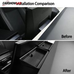 Hidden Storage Organizer for Tesla Cybertruck Behind Screen Console (Set of 2) - Tesla Interior Accessories > Dashboard