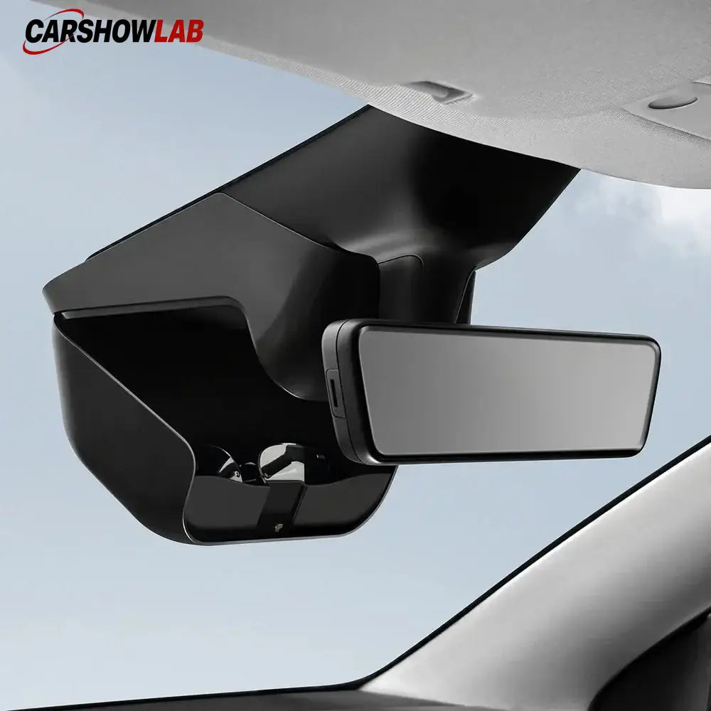 Hidden Sunglasses Case for Tesla Model Y 2025+ Juniper | Overhead Storage - Model Y Juniper 2025+ - Tesla Interior